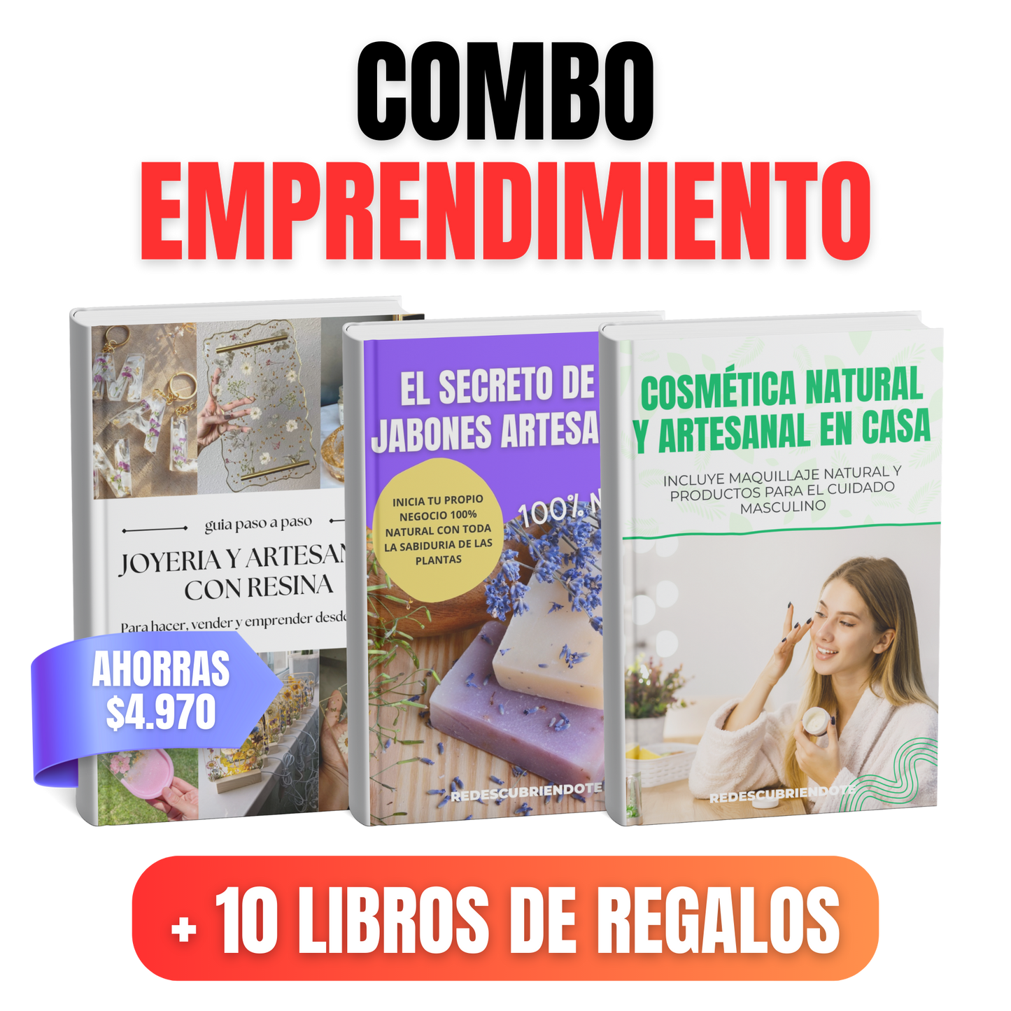 COMBO 3 LIBROS EMPRENDIMIENTO + 10 Regalos